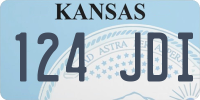 KS license plate 124JDI