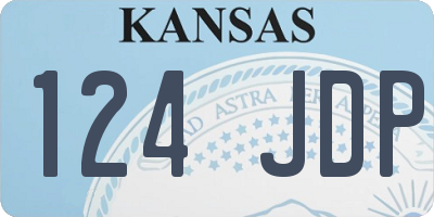 KS license plate 124JDP