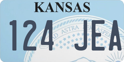 KS license plate 124JEA