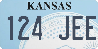 KS license plate 124JEE