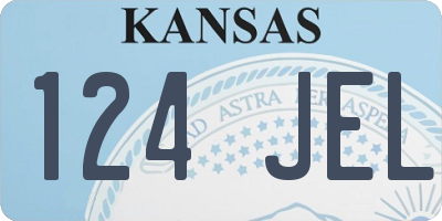 KS license plate 124JEL