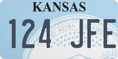 KS license plate 124JFE