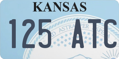 KS license plate 125ATC