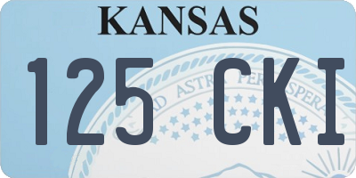 KS license plate 125CKI