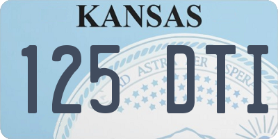 KS license plate 125DTI