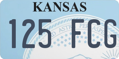 KS license plate 125FCG