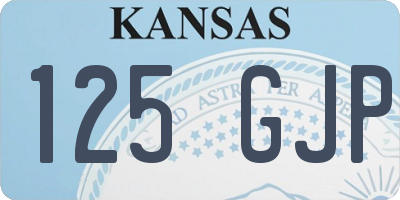 KS license plate 125GJP
