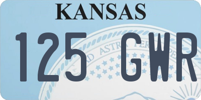 KS license plate 125GWR