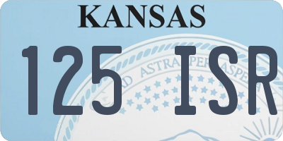 KS license plate 125ISR