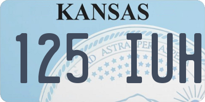 KS license plate 125IUH