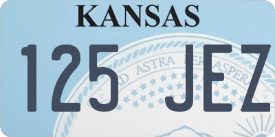 KS license plate 125JEZ