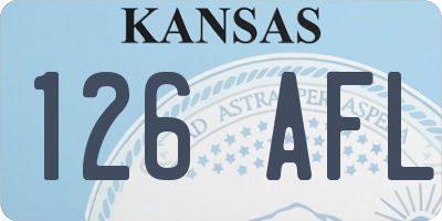 KS license plate 126AFL