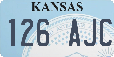 KS license plate 126AJC