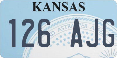 KS license plate 126AJG