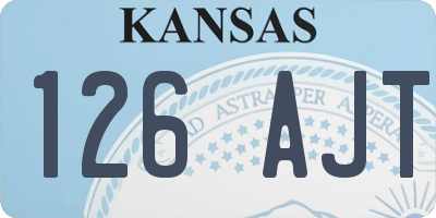 KS license plate 126AJT