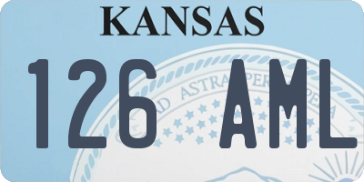 KS license plate 126AML