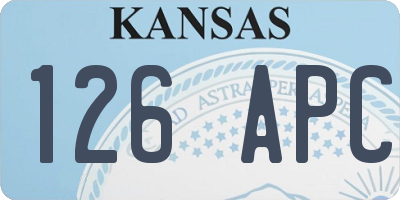 KS license plate 126APC