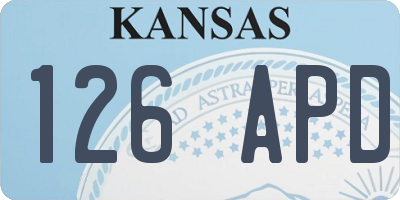 KS license plate 126APD
