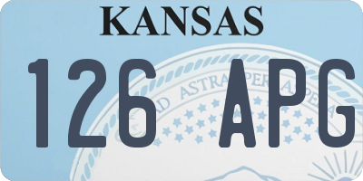 KS license plate 126APG
