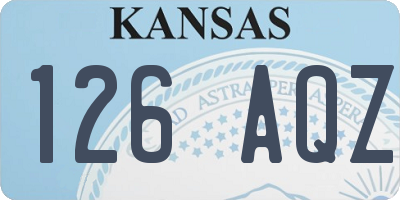 KS license plate 126AQZ