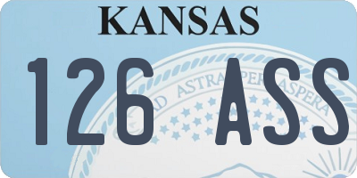 KS license plate 126ASS
