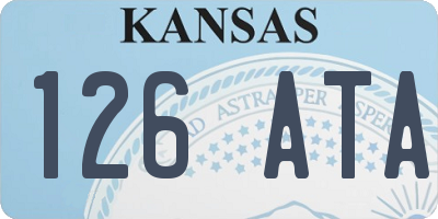 KS license plate 126ATA