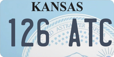 KS license plate 126ATC