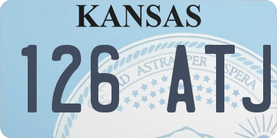 KS license plate 126ATJ