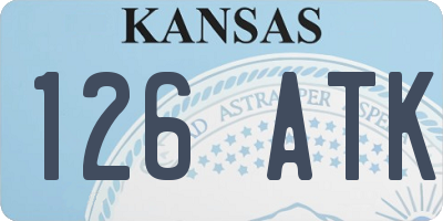 KS license plate 126ATK