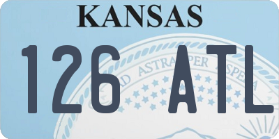 KS license plate 126ATL