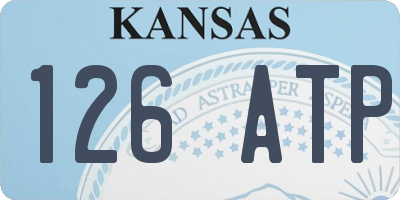 KS license plate 126ATP