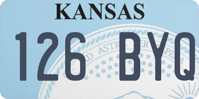 KS license plate 126BYQ