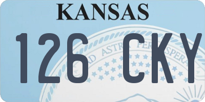 KS license plate 126CKY