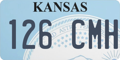 KS license plate 126CMH