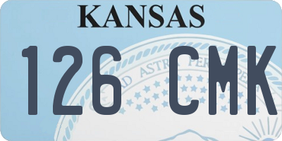 KS license plate 126CMK
