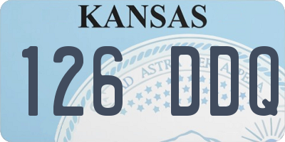 KS license plate 126DDQ
