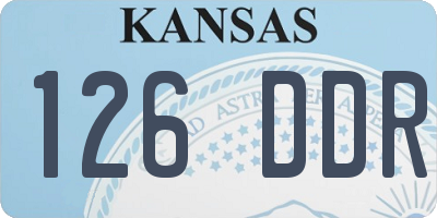 KS license plate 126DDR
