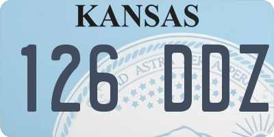 KS license plate 126DDZ