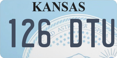 KS license plate 126DTU