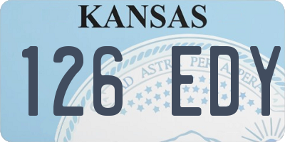KS license plate 126EDY