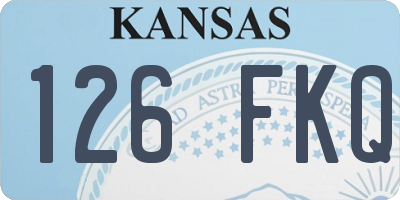 KS license plate 126FKQ