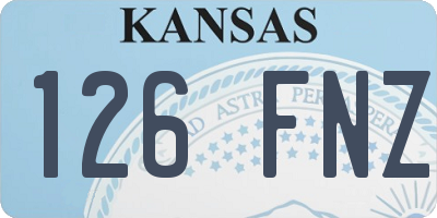 KS license plate 126FNZ