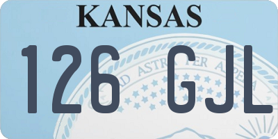 KS license plate 126GJL