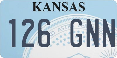 KS license plate 126GNN