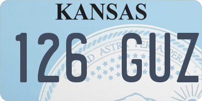 KS license plate 126GUZ