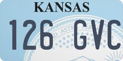 KS license plate 126GVC