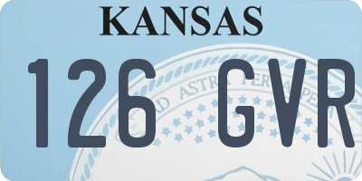 KS license plate 126GVR