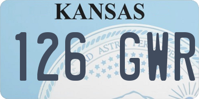 KS license plate 126GWR