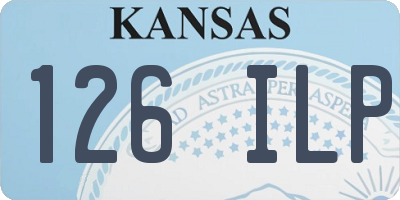 KS license plate 126ILP