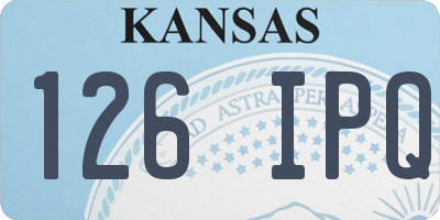 KS license plate 126IPQ